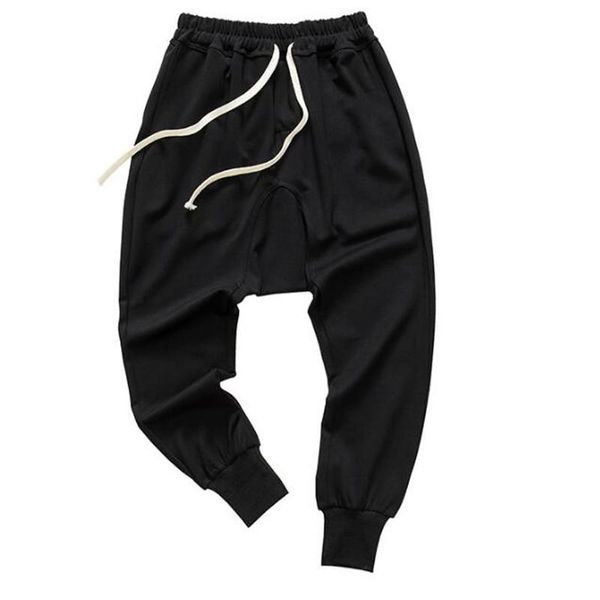 Pantalones de estilo Hip Hop Dance Harem Pantalones de chándal Drop Crotch Hombres Parkour Track Pantalones cónicos 260I