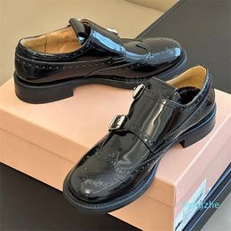 style imprimé boucle à lacets mocassins plats mode travail manuel femmes petites chaussures en cuir chaussures habillées chaussures plates chaussures décontractées pour fille