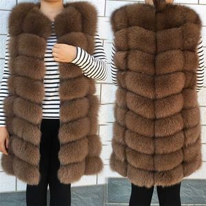 Stijl echte bont vest mode jas dames hoge kwaliteit natuurlijke bont warme winterjas gratis 211220