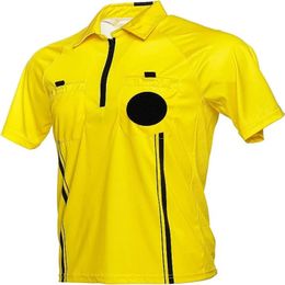 Style Soccer Arbitre uniforme Professional Soccer Arbitre Shirts Football Basketball Tennis Arbitre Jersey Black Yellow 240520