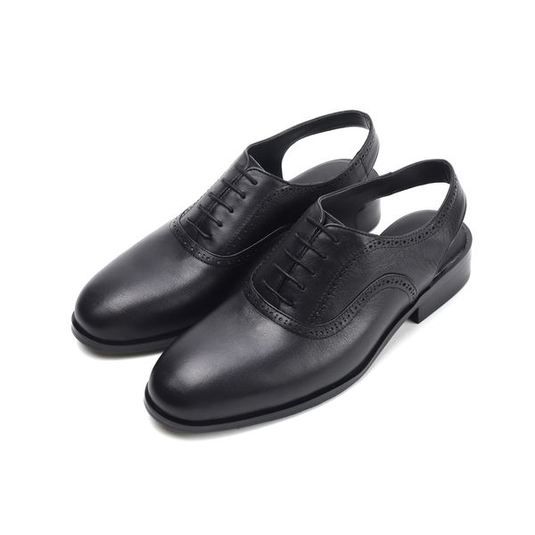 Style Summer NOUVEAU Men noir en cuir italien Sandales S de haute qualité F B