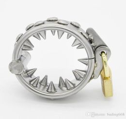 Hot stijl De Kalis Tanden Apparaat seksspeeltje Spike Ring Mannelijke Cockring Bondage terughoudendheid Hangend voor mannelijke A6679904005