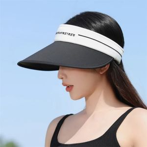 Style Womens videtop chapeau pour Summer Sunshadeuv Protection Outdoor Leisurefashion Sun Corée Version de Sport240409