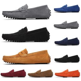 Style02 Fashion Hommes habillés chaussures noir bleu vin rouge respirant confortable mens entraîneurs toile chaussures sport baskets coureurs taille 40-45