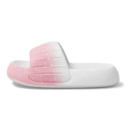Style11 Children's Slippers Boys and Girls Kids gradiënt tweekleurige slides Eva Sandalen Non-Slip Bath Home Flip-Flops Home Shoes 24-35