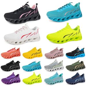 Style12 hommes femmes chaussures de course sneaker triple noir blanc rouge jaune violet vert bleu pêche rose fuchsia respirant entraîneur extérieur sport sneakers gai