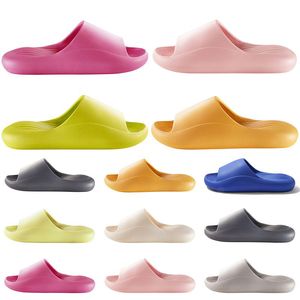 Style2 Hommes Femmes Pantoufles Diapositives d'été Sandales de créateur Été Classique Plage Imperméable Vert Rose Rouge Jaune Orange Bleu Gris Mens Slipper Sandal Slide