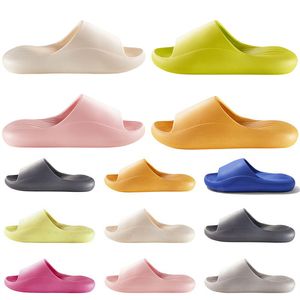 Style21 Hommes Femmes Pantoufles Été Diapositives Designer Sandales Classique Doux Plage Imperméable Vert Rose Rouge Jaune Orange Bleu Gris Mens Slipper Sandal Slide