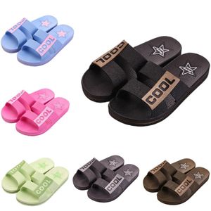 Style27 Mannen Vrouwen Slippers Zomer Slides Sandalen Zomer Zwart Roze Koffie Groen Blauw Kust Badkamer Heren Antislip Slipper Sandaal Maat 36-45