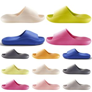 Style41 Hommes Femmes Pantoufles Été Diapositives Designer Sandales Classique Doux Plage Imperméable Vert Rose Rouge Jaune Orange Bleu Gris Mens Slipper Sandal Slide