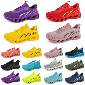 Style6 hommes femmes chaussures de course sneaker triple noir blanc rouge jaune violet vert bleu pêche rose fuchsia respirant entraîneur extérieur sport sneakers gai