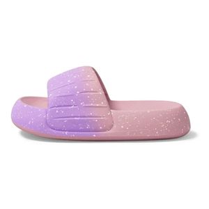 Style8 zapatillas para niños para niños y niñas Niños Gradio de dos colores Sandalias Eva Baño sin deslizamiento Flip-Flops Home Zapatos 24-35