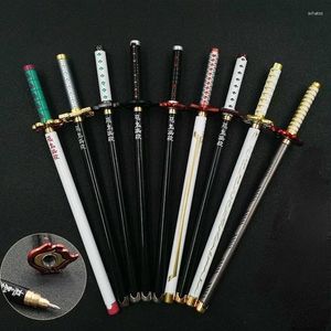 Stijlen Japan Anime Demon Model Gel Pen 0,5 mm Zwarte vul Cosplay Prop Kid Student Gift SlayerWeapon Sword