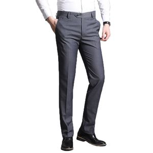 Styles hommes costume pantalon été hommes robe pantalon droit affaires bureau pantalon hommes formel pantalon classique mâle noir robe pantalon taille 32 3