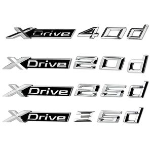 Styling 3D Auto Sticker ABS XDrive 20D 25D 28D 30D 35D 40D 45D 48D 55D Zijbadge Embleem Stickers Embleem Badges-logo voor BMW X2 X3 X4 X5