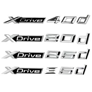 Styling 3D Autocollant De Voiture ABS Xdrive 20d 25d 28d 30d 35d 40d 45d 48d 55d Badge Latéral Emblème Autocollants Emblème Badges Logo pour BMW X2 X3 X4 X5