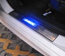 Styling LED roestvrij staal Scuff Plate Door Dill 4pcs/set auto -accessoires voor Mitsubishi ASX RVR 2011 2012 2013 2014 2015