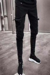 Élégant Jeans de créateurs pour hommes 19SS 2019 Spring Black Ripped Troues en détresse Design Jean Pantalon Pantalons POCHES HOMMES PANTALONES3234191