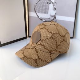 Sombreros de béisbol con estilo Gorras de diseñador de lujo Clásico para mujer para hombre Sombrero de cubo Gorra de moda Carta Sombrero para el sol al aire libre Tela escocesa de alta calidad