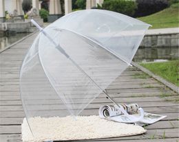 Stijlvolle bubbel diepe koepel paraplu's lange handgreep apollo transparante paraplu meisje paddestoel paraplu