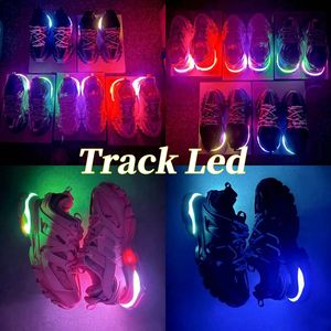 Hoge kwaliteit Dames Heren designer Casual Schoen Track LED Sneaker Lichtgrijs Blauw Gomma leer zwart Trainer Nylon Gedrukt Platform voor Heren Licht 3 3.0 Trainers Schoenen