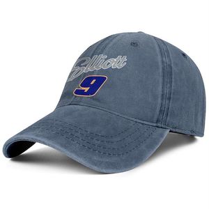 Élégant Chase Elliott First Pick Casquette de baseball en denim unisexe Chapeaux de golf 2018 Pilote le plus populaire NASCAR 9 2019 Patriotic USA 2-S253Z