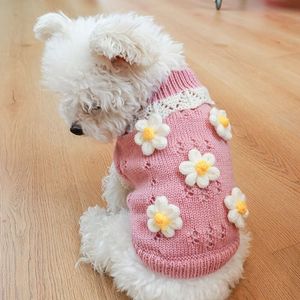 Stijlvolle kersen gebreide hoodie voor kleine middelgrote honden - Houd je harige vriend warm en modieus