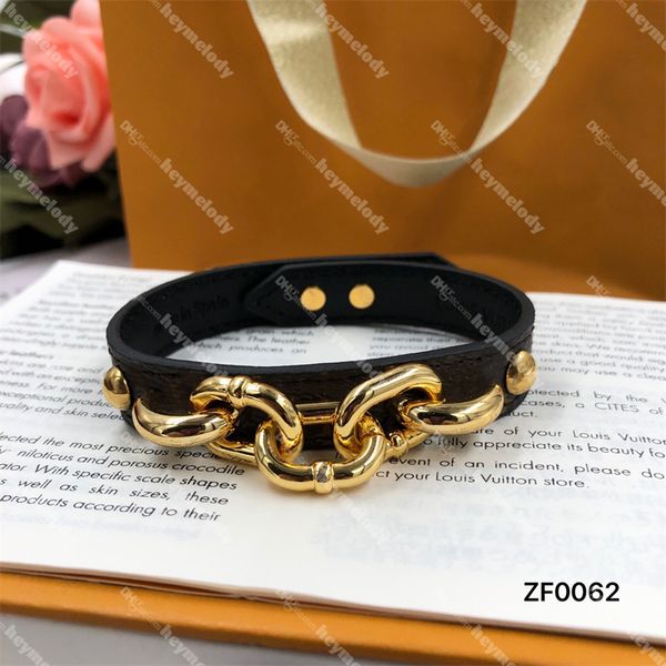 Élégant Trèfle Veau Bracelets Designer Hommes Femmes Bracelet Unisexe Chaîne Épaisse Bracelet Fête Cadeau D'anniversaire