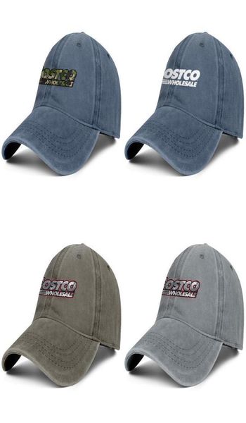 Élégant Costco noir camouflage stock unisexe Denim casquette de baseball Golf classique chapeaux boutique en ligne logo entrepôt gris 5775353