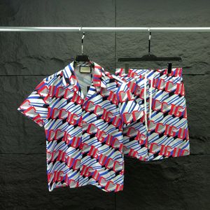 Chemise décontractée pour hommes de styliste hawaïen élégant, ensemble de chemises décontractées avec alphabet floral imprimé en 3D, été, plage, station balnéaire, ensemble de chemises, taille M-XXXL # 042