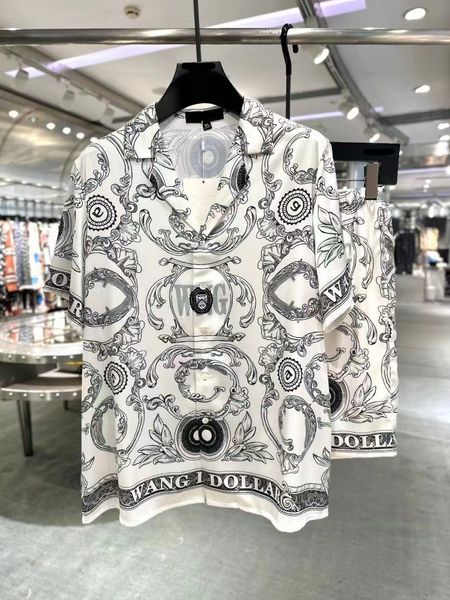 Elegante diseñador hawaiano Camiseta informal para hombres Confabeto Floral Alphabet 3D Summer Beach Resort Beach Camiseta Tamaño M-XXXL #A15
