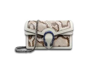 Stijlvolle hoogwaardige handtas ontwerper dames schoudertas slangenhuid lederen compacte geldcard maat 16,5-10-4,5 cm 476432
