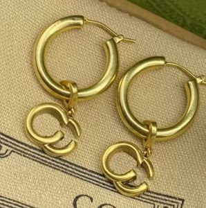 Boucles d'oreilles Boho à Double lettres, bijoux de styliste rétro pour hommes et femmes, cadeau de fête pour amoureux de mariage