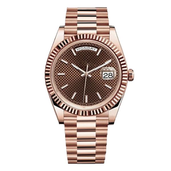 Reloj para hombre con estilo Cool Relojes mecánicos automáticos Diseñador Movimiento de alta calidad Montre Day Relojes de pulsera Elegantes damas 904L Inoxidable es