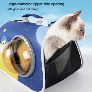 Stijlvolle huisdier reisdrager ritssluiting zichtbare huisdier vliegcase kat drager draagbare honden reiskoffer