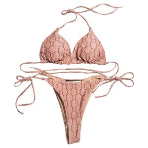 Élégant maillot de bain rétro de plage pour femmes imprimerie à lacets de maillot de bain bikini mince de soutien-gorge sans dossier de soutien-gorge sans dossier de soutien-gorge sans dossier.