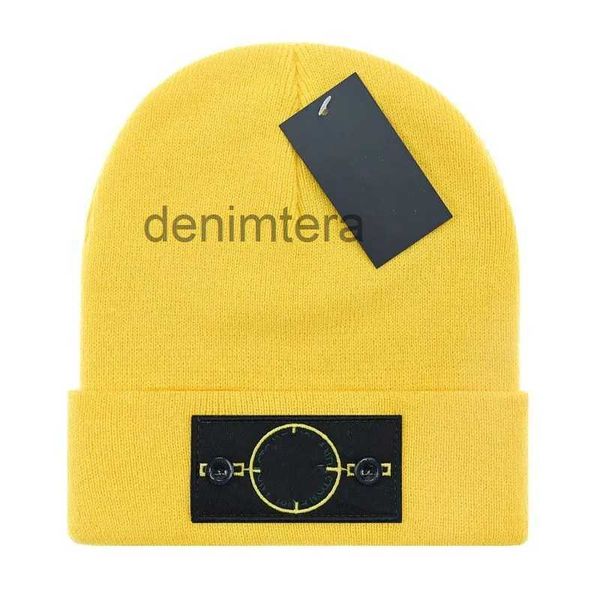 Piedras con estilo Beanie Skull Cap Diseñador Carta Jacquard Island Hombres Mujeres Invierno Cálido Lana Sombrero Unisex Ski Caps 1 Oficial Sync Cap Sombrero de punto de alta densidad H5TF