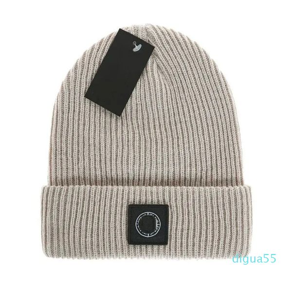 Gorro con piedras con estilo, gorro de calavera con letras de diseñador, gorro de Jacquard para hombres y mujeres, gorro de lana cálido para invierno, gorros de esquí unisex