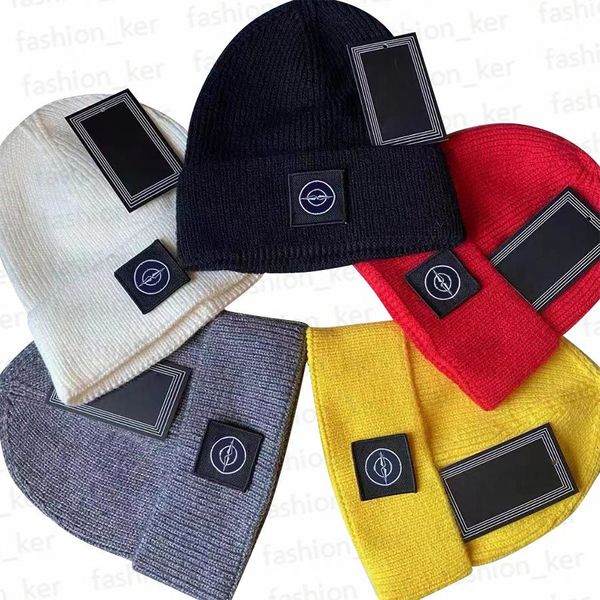 Chapeau tricoté d'hiver élégant, bonnet de styliste, casquettes de crâne chaudes pour hommes et femmes, 5 couleurs