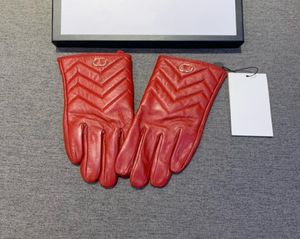 Gants élégants en peau de mouton pour femmes, mitaines en cuir épais et chaud, gants pour écran tactile, cadeaux de noël pour dames d'hiver avec boîte 6195436