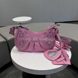 eleganteendibags Sacs Messenger Designer Balanciagas Femmes Vent Parfumé Femmes Petite Chaîne Boule Dorée Hot Mom Sac Version Coréenne Une Épaule 25x15 Rose