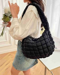 Stylisheendibags Sacs à bandoulière Puffer Sac à bandoulière pour femme matelassé Puffy léger en nylon sac à main grand rembourré doux sac à main