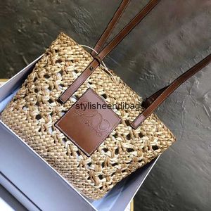 éléganteendibags fourre-tout Raphias panier été Sacs de plage Womens Straw anagram Sac à bandoulière Fold Shopper sac à main Designer seau week-end tissage voyage Cross body