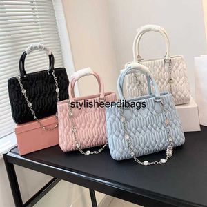 Stylisheendibags Totes Sacs à main de luxe de créateurs Totes Portefeuille rose Miu Crystal Cloque Panier de mode Femmes Sacs fourre-tout Loisirs Épaule Plage Voyage Sacs à provisions