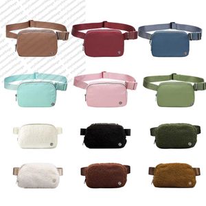 stylisheendibags Waistpacks Women bum lulu everywhere Fleece Waist Bag schest yoga belt bag fanny pack nylon bumbag mens handbag outdoor Shoulder 0122/23