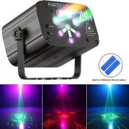 Stylus Hot Mini Party Light 128 Patronen Stage Laser Projector Light Sound Remote Control Disco Lights for Home Bar Show
