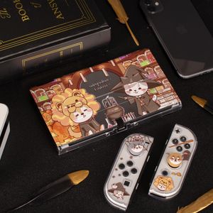 Stylus Pawdiary Switch Case Switch OLED Case Transparant HP Theme Halloween