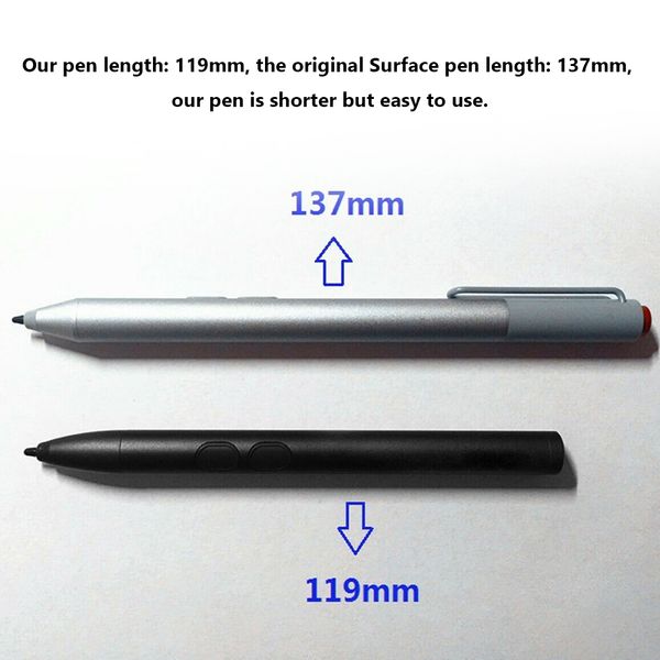 Crayon stylet pour le stylet pour Microsoft Surface Go 3 2 pour Surface Pro 8 3/4/5/6/7 X Book Latpop 380 niveaux PRESSION PALM SENSITIVE stylo