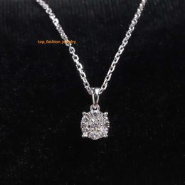 SU205N durable à la mode véritable or blanc CVD bijoux 10K 14K 18K en or massif collier de diamants cultivés en laboratoire pour les femmes cadeau