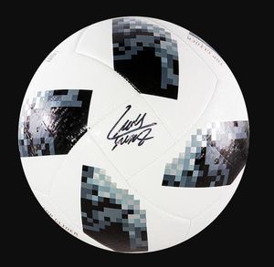 Suarez gesigneerde ondertekende ondertekende auto -verzamelbare memorabilia 2018 Wereldbeker voetbal